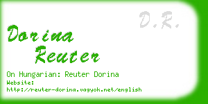 dorina reuter business card